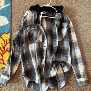 Hooded flannel